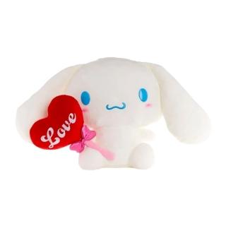 【小禮堂】Sanrio 三麗鷗 大耳狗 絨毛玩偶娃娃 18吋 愛心棒款(平輸品)