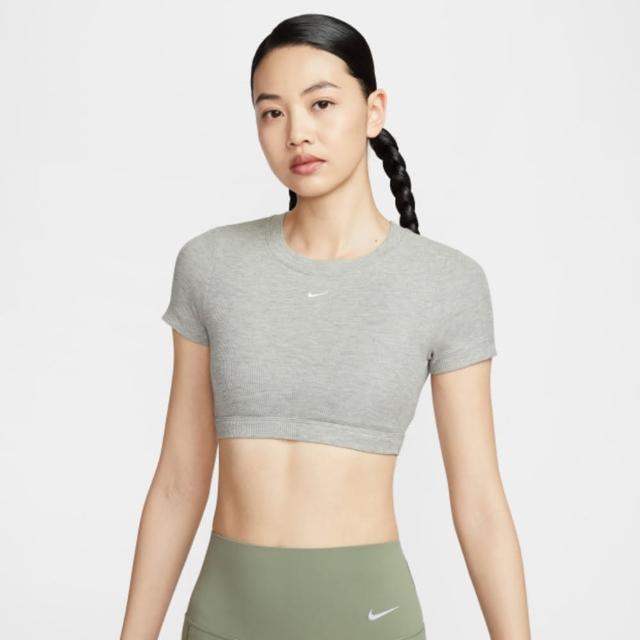 【NIKE 耐吉】AS W NSW CLSC BABY TEE BRA 短版 灰色 女 短袖 運動 短袖(HF5418-063)