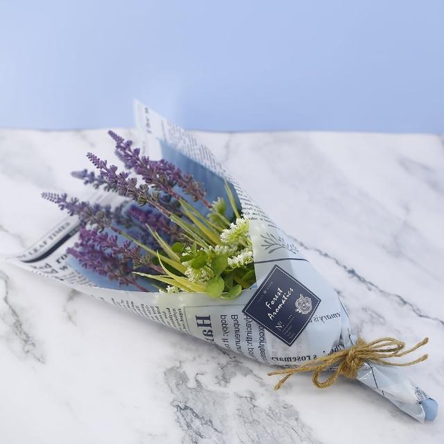 【HUGO DECO 榆果傢飾】普羅旺斯法式風情薰衣草花束(人造花/花禮/薰衣草/送禮/畢業花束)