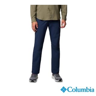 【Columbia 哥倫比亞】男款-涼感防潑長褲-深藍(UAE58060NY/JS)