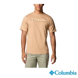 【Columbia 哥倫比亞】男款- 短袖上衣-卡其色(UJO15860KI/JS)