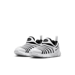 【NIKE 耐吉】運動鞋 休閒鞋 中大童 男鞋 女鞋 NIKE DYNAMO FREE BR PS 緩震 抓地力 白黑色(IB7245100)