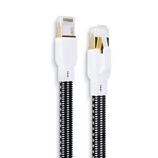 【MAGIC】Cat.8 40G 室外線 極高速純銅編織扁線乙太網路線(15M)