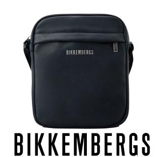 【Bikkembergs】義大利原裝進口 限量3折 頂級皮革肩背包 971P 全新專櫃展示品(深藍色)
