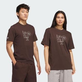 【adidas 愛迪達】SHMOOFOIL 短袖上衣(JC7651 男款 ORIGINALS休閒T恤 咖啡色)