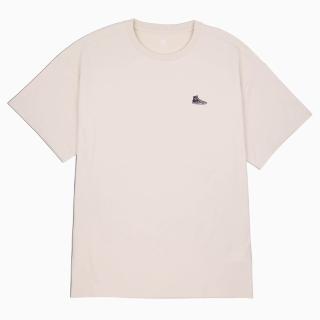 【CONVERSE】短袖上衣 男 女 中性 SNEAKER PATCH TEE 米 10027239-A11