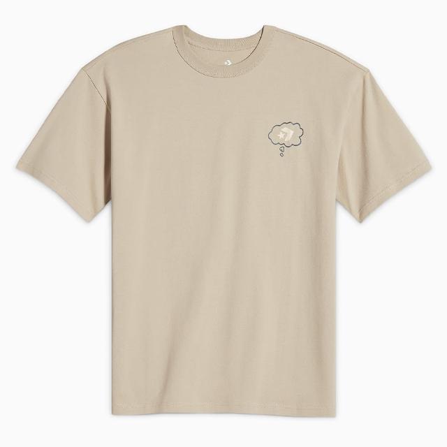 【CONVERSE】短袖上衣 男 GARDEN RAIN TEE 淺褐 10027714-A03