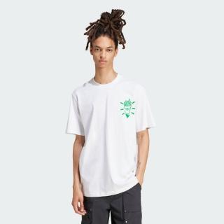【adidas 愛迪達】短袖上衣(JD0677 男款 ORIGINALS休閒寬鬆T恤 漢堡薯條印花 白)