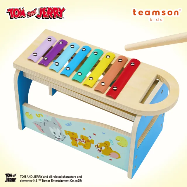 【Teamson】Tom and Jerry 木製樂器彈奏二合一豪華組