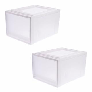 【特力屋】2入組 日本IRIS 29L抽屜盒 40X50X29.5cm(整理箱 收納箱)