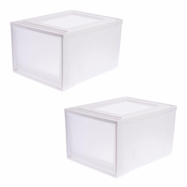 【特力屋】2入組 日本IRIS 29L抽屜盒 40X50X29.5cm(整理箱 收納箱)