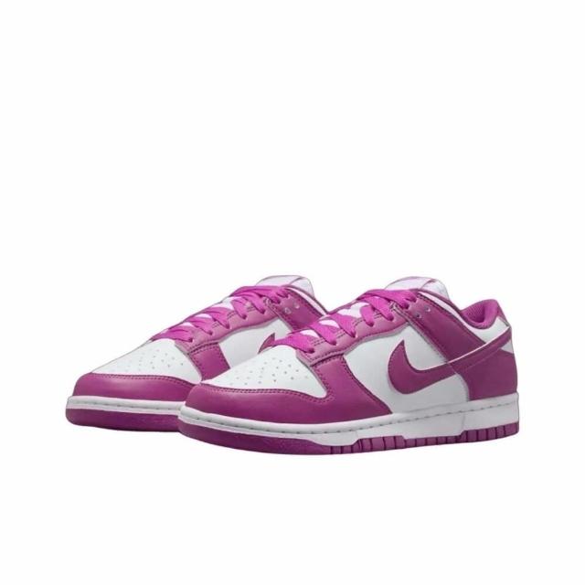 【NIKE 耐吉】W Nike Dunk Low Next Nature Hot Fuchsia 紫紅色 桃紅 低筒 休閒 女鞋 DD1873-110