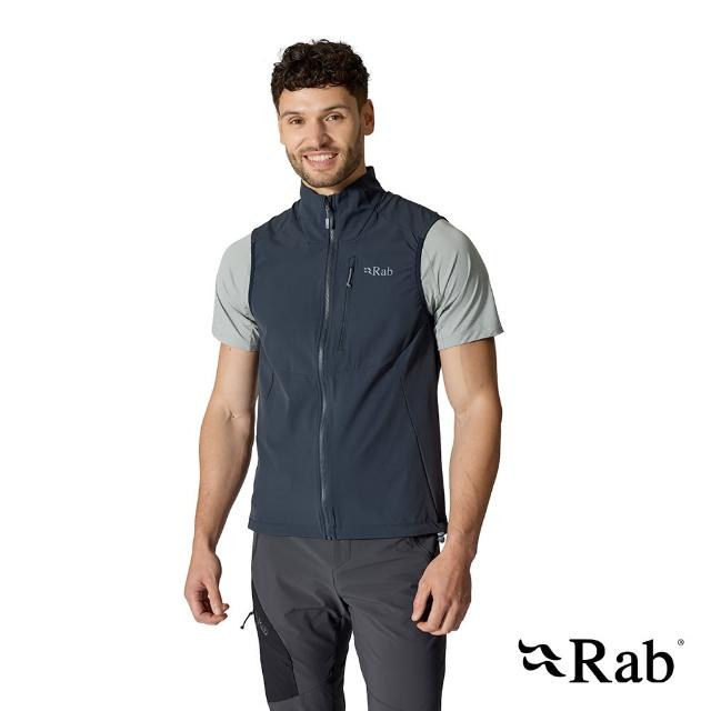 【RAB】Borealis Vest 彈性防風透氣背心 男款 鯨魚灰 #QWS79
