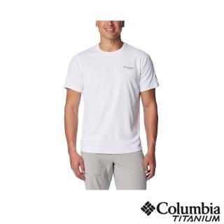 【Columbia 哥倫比亞】男款-超防曬UPF50快排短袖上衣-白色(UAE47860WT/JS)