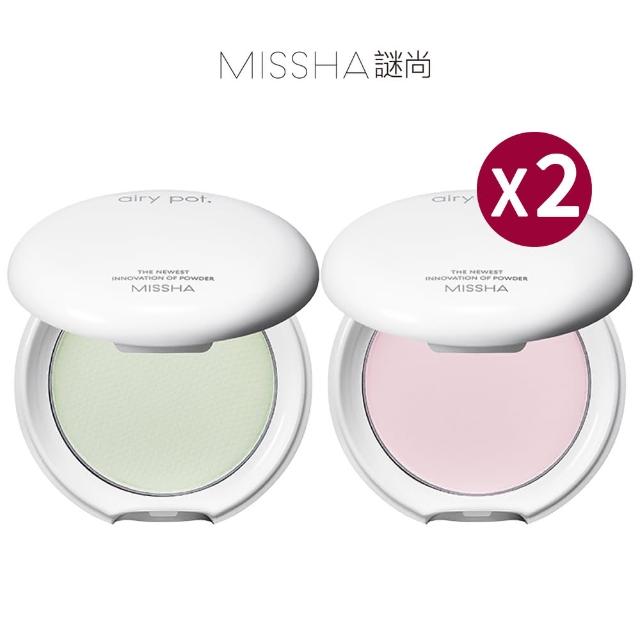 【MISSHA】持久定妝控油蜜粉餅x2 5g