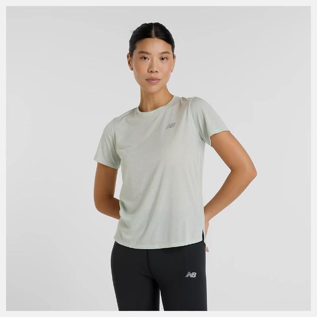 【NEW BALANCE】NB 短袖上衣 運動 休閒 訓練 ICE 女 灰色(WT41253CY2-F)