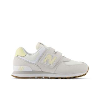 【NEW BALANCE】NB 574 童鞋 休閒鞋 運動鞋 中大童 淺灰黃(PV574CBL-W)