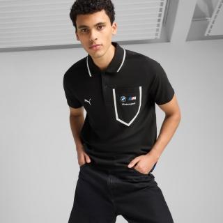 【PUMA】短袖上衣 男 POLO衫 歐規 BMWMMS 黑 63062701