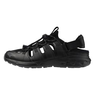 【MIZUNO 美津濃】Wave Evoke Switch 男 涼鞋 拖鞋 兩穿式 緩震 美津濃 黑(B1GA240009)