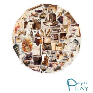 【Paper Play】創意多用途防水貼紙-可愛膨脹立體彩色天氣小圖示 100枚入(防水貼紙 行李箱貼紙 手機貼紙)