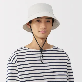 【MUJI 無印良品】透氣可捲收平頂有簷帽(共3色)
