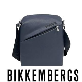 【Bikkembergs】義大利原裝進口 限量3折 頂級皮革肩背包 988P 全新專櫃展示品(深藍色)