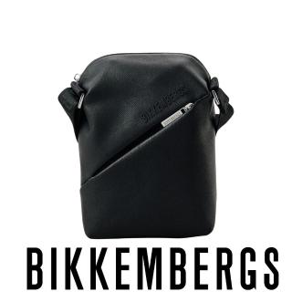 【Bikkembergs】義大利原裝進口 頂級皮革肩背包 987P(黑色)
