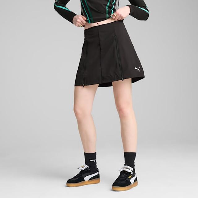 【PUMA】短裙 女 運動裙 風裙 歐規 DARE TO 黑 62983001(L750)