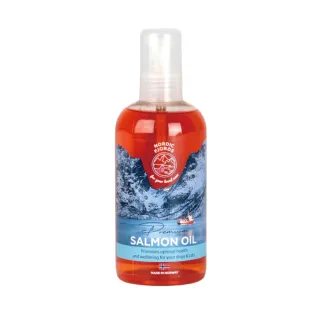 【Nordic Fjords挪威灣】100%挪威原裝進口寵物魚油300ml防UV噴頭裝(貓魚油/狗狗魚油/挪威純鮭魚油)