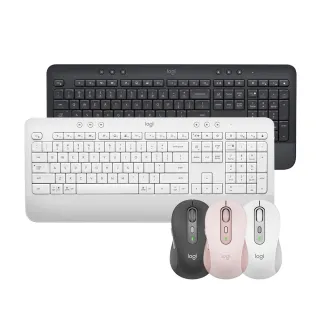 【Logitech 羅技】K650無線鍵盤 + M750多工靜音無線滑鼠
