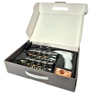 【安裡】電動刮痧拔罐組 升級防摔罐 12罐禮盒裝 特殊罐體摔不破 電動拔罐器 真空拔罐組(拔罐/刮痧/按摩)