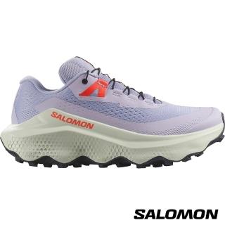 【salomon官方直營】女 ULTRA GLIDE 3 野跑鞋(灰藍/冰柱灰/螢紅)