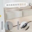 【藤原傢俬】白梧桐雙USB貓抓皮6抽床組6尺雙人加大(雙USB貓抓床頭+新6抽床底/床架+白色戀人床墊)