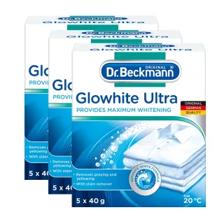 【Dr.Beckmann 貝克曼博士】GloWhite德國貝克曼博士衣物超亮白洗劑(3盒入)