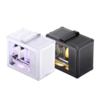 【JONSBO 喬思伯】C6 MAX 提把版 mATX 機殼 黑/白(玻璃側透/長顯卡/可拆提把/模組化/網孔/免工具拆裝)