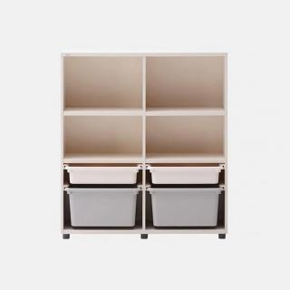 【iloom 怡倫家居】EDDI KIDS 950型3層收納櫃(書櫃 書架 雙層書架 兒童書架 置物書架 玩具櫃 收納櫃)
