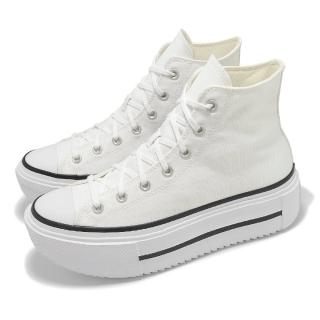 【CONVERSE】休閒鞋 All Star Lift Double Stack 男鞋 女鞋 白 黑 高筒 厚底 增高(A12976C)