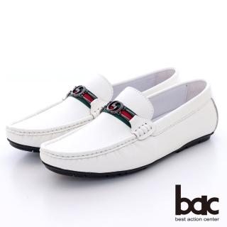 【bac】義式時尚 馬銜扣樂福鞋(白色)