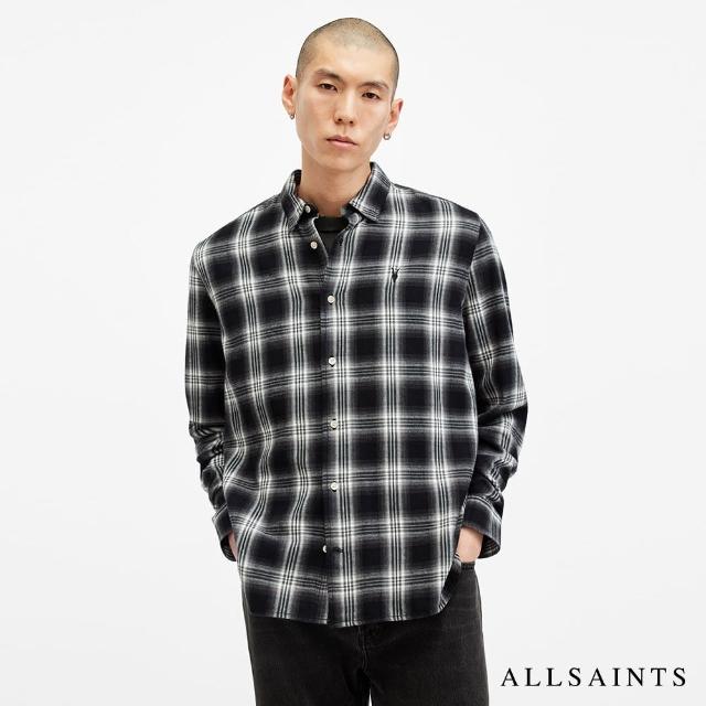 【ALLSAINTS】DURY 輕薄寬鬆格紋長袖襯衫 M080SB(舒適版型)
