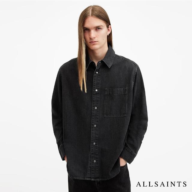 【ALLSAINTS】TOLHURST 寬鬆純棉長袖襯衫 M094SB(舒適版型)
