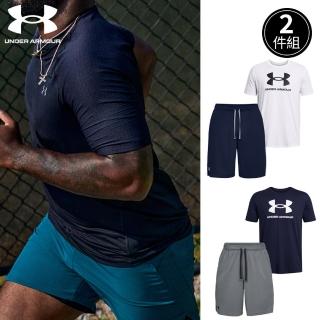【UNDER ARMOUR】UA官方旗艦 兩件組 男款 運動健身超值組(任選短T+運動短褲)
