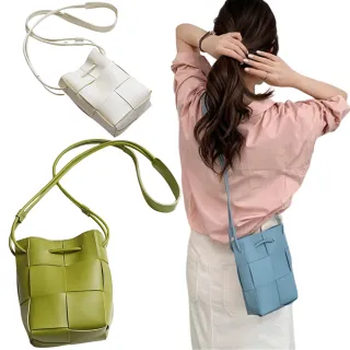 【MoonDy】編織包 手機包 手提包 側背包 斜背包 女生包包 女包 水桶包 側背包女 斜背包女 