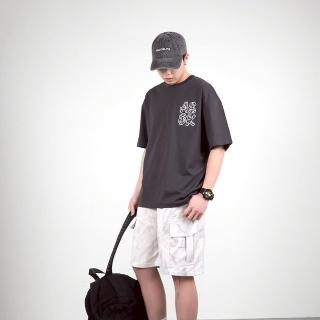 【AMERO】男裝 女裝 短袖圓領Ｔ恤(男裝 女裝 短袖圓領Ｔ恤 特殊立體英文 落肩 情侶裝)