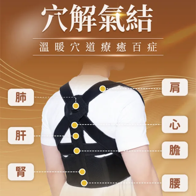 【PP 石墨烯】石墨烯智能肩頸釋壓帶1入(防駝背矯正帶 健康2.0節目推薦)