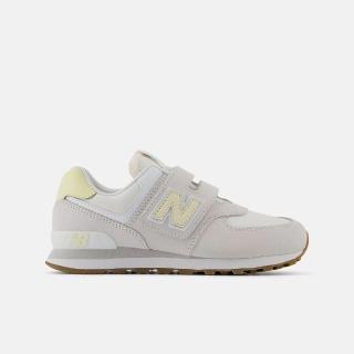 【NEW BALANCE】574系列 小朋友 中童 休閒鞋 魔鬼氈 運動鞋 米色(PV574CBL)