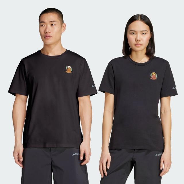 【adidas 愛迪達】短袖上衣 男 女 中性 亞規 X U POLYGIENE T 黑 KA5149