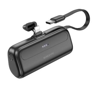 【Borofone】BJ41 口袋充帶線移動電源 5000mAh(行動電源 5000mAh)