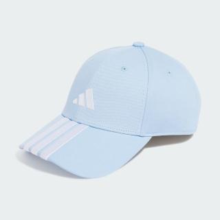 【adidas 愛迪達】帽子 運動帽 棒球帽 遮陽帽 BBALL 3S CAP NL 藍 JP0391