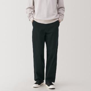 【MUJI 無印良品】男吉貝木棉混人字紋寬版褲(共3色)