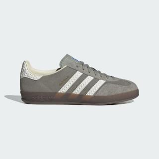 【adidas 愛迪達】休閒鞋 男鞋 女鞋 運動鞋 三葉草 麂皮 GAZELLE INDOOR 灰 IF1807